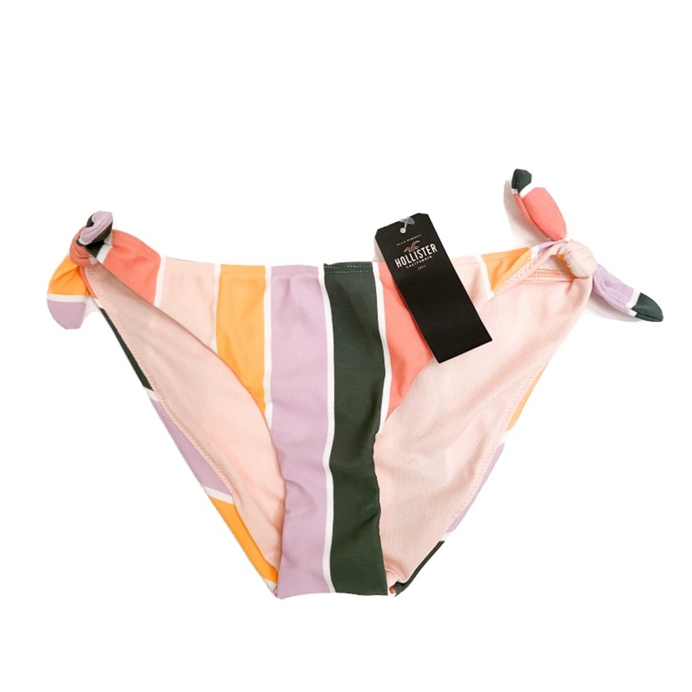 NWT Hollister Bikini Swim Bottom Multicolor Stripe